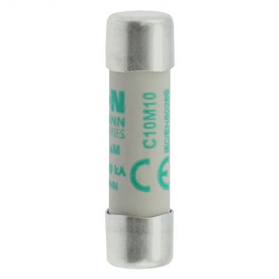 CYLINDRICAL FUSE 10 x 38 10A AM 500V AC Wkładka cylindryczna 10 x 38mm 10A AM 500V AC C10M10 EATON (C10M10)