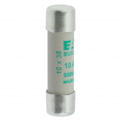 CYLINDRICAL FUSE 10 x 38 10A AM 500V AC Wkładka cylindryczna 10 x 38mm 10A AM 500V AC C10M10 EATON (C10M10)