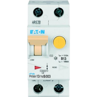 PKNM-13/1N/B/003-MW Wyłącznik różnicowonadprądowy 1P+N B13A 30mA typ AC 236128 EATON (236128)