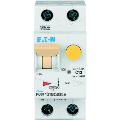PKNM-13/1N/C/003-A-MW Wyłącznik różnicowonadprądowy 1P+N C13A 30mA typA 236145 EATON (236145)
