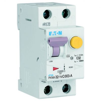 PKNM-32/1N/C/003-A-MW Wyłącznik różnicowonadprądowy 1P+N C32A 30mA typA 236309 EATON (236309)