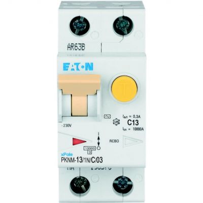 PKNM-13/1N/C/03-MW Wyłącznik różnicowonadprądowy 1P+N C13A 300mA typ AC 236142 EATON (236142)