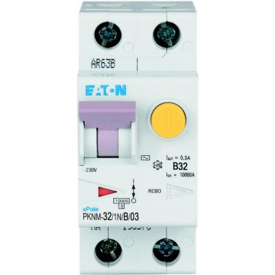 PKNM-32/1N/B/03-MW Wyłącznik różnicowonadprądowy 1P+N B32A 300mA typ AC 236297 EATON (236297)