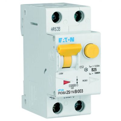 PKNM-25/1N/B/003-MW Wyłącznik różnicowonadprądowy 1P+N B25A 30mA typ AC 236265 EATON (236265)