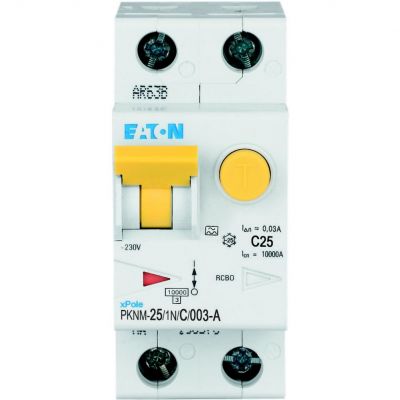 PKNM-25/1N/C/003-A-MW Wyłącznik różnicowonadprądowy 1P+N C25A 30mA typA 236279 EATON (236279)