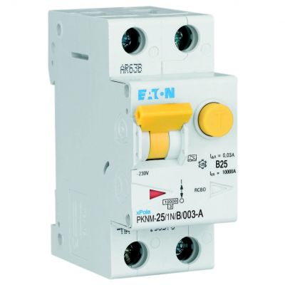 PKNM-25/1N/B/003-A-MW Wyłącznik różnicowonadprądowy 1P+N B25A 30mA typA 236269 EATON (236269)