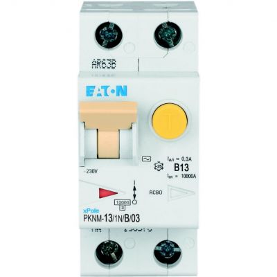 PKNM-13/1N/B/03-MW Wyłącznik różnicowonadprądowy 1P+N B13A 300mA typ AC 236130 EATON (236130)