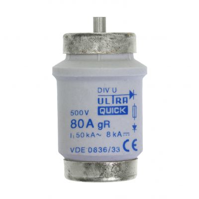 FUSE 80A DIV GR 500VAC Wkładka DIV 80A GR 500VAC E125 80D125R EATON (80D125R)