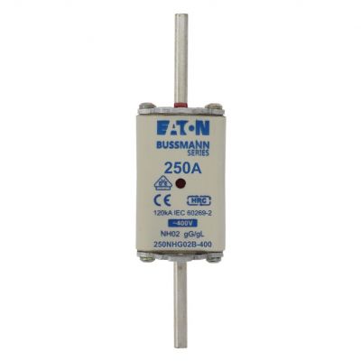 NH FUSE 250A 400V GG/GL SIZE 02 Wkładka NH02 250A 400V GL/GG podwójny wskaźnik 250NHG02B-400 EATON (250NHG02B-400)