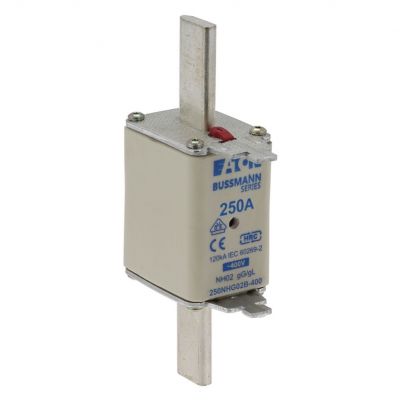 NH FUSE 250A 400V GG/GL SIZE 02 Wkładka NH02 250A 400V GL/GG podwójny wskaźnik 250NHG02B-400 EATON (250NHG02B-400)