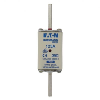 NH FUSE 125A 400V GG/GL SIZE 02 Wkładka NH02 125A 400V GL/GG podwójny wskaźnik 125NHG02B-400 EATON (125NHG02B-400)