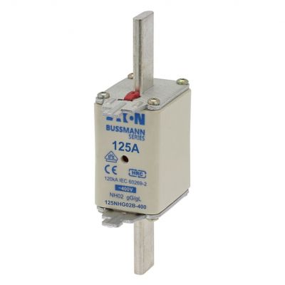 NH FUSE 125A 400V GG/GL SIZE 02 Wkładka NH02 125A 400V GL/GG podwójny wskaźnik 125NHG02B-400 EATON (125NHG02B-400)