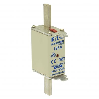 NH FUSE 125A 400V GG/GL SIZE 01 Wkładka NH01 125A 400V GL/GG podwójny wskaźnik 125NHG01B-400 EATON (125NHG01B-400)