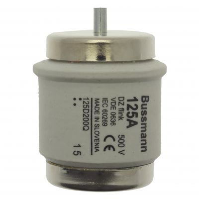 FUSE 125A DV 500V TYPE DZ Wkładka DV 125A DZ 500VAC E200 125D200Q EATON (125D200Q)