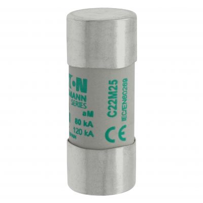 CYLINDRICAL FUSE 22 x 58 25A AM 690V AC Wkładka cylindryczna 22 x 58mm 25A AM 690V AC C22M25 EATON (C22M25)