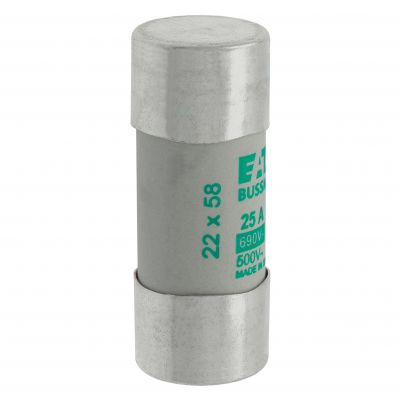 CYLINDRICAL FUSE 22 x 58 25A AM 690V AC Wkładka cylindryczna 22 x 58mm 25A AM 690V AC C22M25 EATON (C22M25)