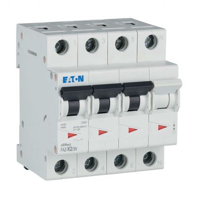 FAZ-K2/3N Wyłącznik nadprądowy 10kA K2A 3P+N 279006 EATON (279006)