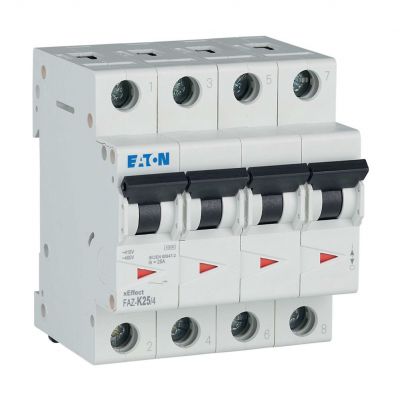 FAZ-K25/4 Wyłącznik nadprądowy 10kA K25A 4P 279101 EATON (279101)