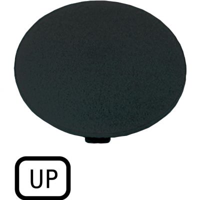 M22-XDP-S-GB3 Soczewka do przycisku grzybkowego 22mm płaska czarna z opisem /UP/ 218286 EATON (218286)