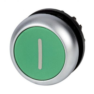 M22-DR-G-X1 Przycisk zielony /I/ bez samopowrotu płaski 216630 EATON (216630)