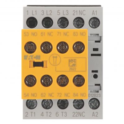 DILMS12-23(110V50HZ,120V60HZ) Stycznik mocy safety 12A 3P + 2Z + 3R sterowanie AC 191703 EATON (191703)