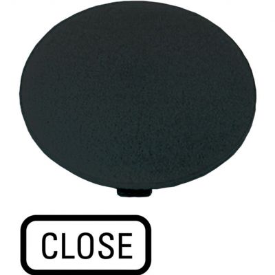 M22-XDP-S-GB2 Soczewka do przycisku grzybkowego 22mm płaska czarna z opisem /CLOSE/ 218285 EATON (218285)