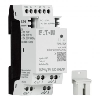 EASY-E4-UC-8RE1P easyE4 Push-in rozszerzenie 12-24VDC 24VAC 4DI 4DO-R 197510 EATON (197510)