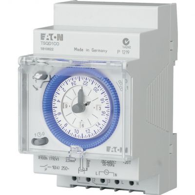 TSQD1CO Analogowy zegar sterowniczy 24h 1 przem. 167390 EATON (167390)