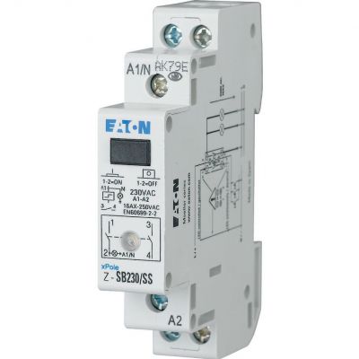 Z-SB230/SS Przekaźniki impulsowy z sygnalizacją diodą LED 16A 230V AC 2Z 265301 EATON (265301)