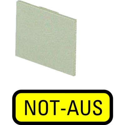 199SQ25 Tabliczka opisowa żółta NOT-AUS 063200 EATON (063200)