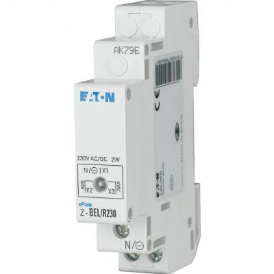 Z-BEL/G230 Lampka modułowa zielona z funkcją migania 110-240V AC/DC 284930 EATON (284930)