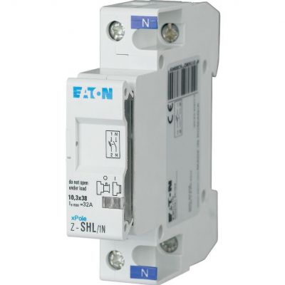 Z-SHL/1N Rozłącznik bezpiecznikowy cylindryczny 10x38mm 1P+N 263884 EATON (263884)