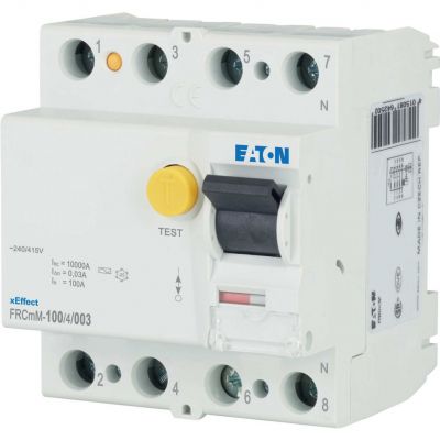 FRCmM-100/4/003 Wyłącznik różnicowoprądowy 10kA 100A 3P+N 30mA Typ AC 170414 EATON (170414)