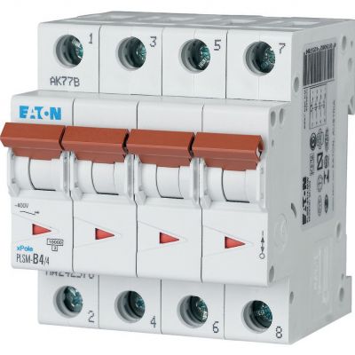 PLSM-C4/4-MW Wyłącznik nadprądowy 10kA C4A 4P 242604 EATON (242604)