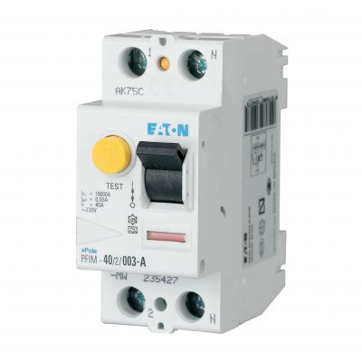 PFIM-63/2/003-MW Wyłącznik różnicowoprądowy 10kA 63A 2P 30mA typ AC 235398 EATON (235398)