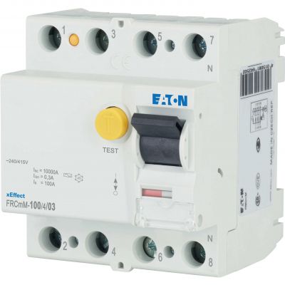 FRCmM-100/4/03 Wyłącznik różnicowoprądowy 10kA 100A 3P+N 300mA Typ AC 170423 EATON (170423)