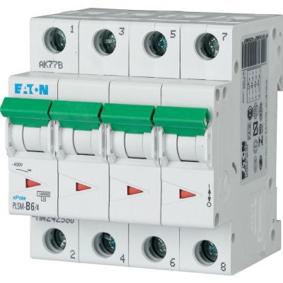 PLSM-B6/4-MW Wyłącznik nadprądowy 10kA B6A 4P 242580 EATON (242580)