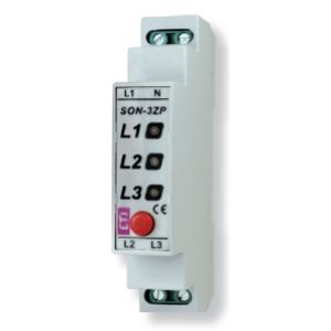 Sygnalizator obecności napięcia z przyciskiem (3 x czerwona LED) SON-3 ZP 002471410 ETI (002471410)
