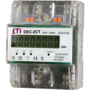 Wskaźnik zużycia energii 3-fazowy DEC-2CT 004804060 ETI (004804060)