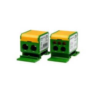 Blok rozdzielczy 160A (2x4-50mm2/2x4-35mm2+3x2,5-25mm2) żółto-zielony EDBM-2/PE 001102413 ETI (001102413)