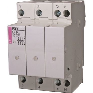 Rozłącznik bezpiecznikowy PCF 8 3P+N LED 002530015 ETI (002530015)