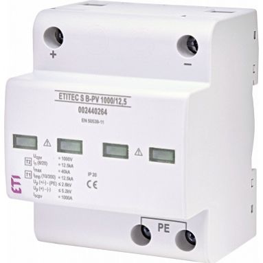 Ogranicznik przepięć T1 (B) - do systemów PV ETITEC S B-PV 600/12,5 002440260 ETI (002440260)