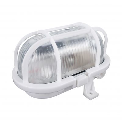 SOTOA, oprawa oświetleniowa, E27, max. 15W, IP54, klosz szklany, osłona plastikowa, biała (AD-OP-6562WE27SPP)