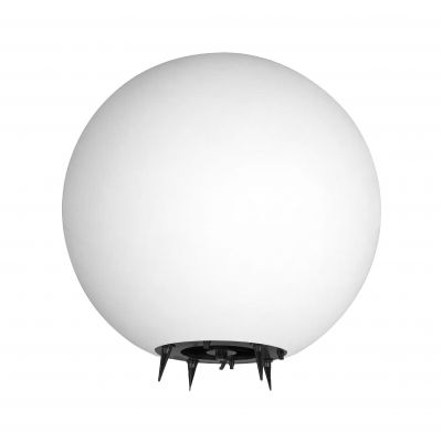 Lampa kula ogrodowa 38cm biała E27 wbijana zewnętrzna IP65 ORNO (AD-OP-6587WE27ZM)