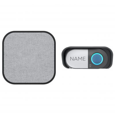 ATEL DC, dzwonek bezprzewodowy bateryjny, learning system, 38 dźwięków, 150m, czarny (OR-DB-KA-171/B)