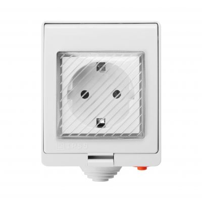 Gniazdo natynkowe IP55 Tuya Smart Wi-Fi, Schuko (OR-SH-17405(GS))