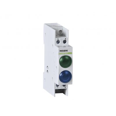 Ex9PD2gb 12V AC/DC Lampka sygnalizacyjna 12V AC/DC 1 zielony 1 niebieska LED 102470 NOARK (102470)