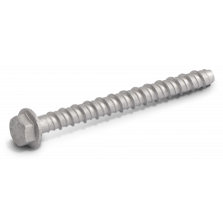 Wkręt do betonu R-LX  M8 9,9x100mm łeb heksagonalny z kołnierzem ocynk galwaniczny 100szt. RAWLPLUG (R-LX-08X100-HF-ZP)