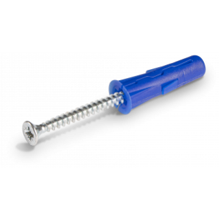 Kołek uniwersalny UNO 8mm z wkrętem 4,5x50mm /100szt./ – do podłoży pełnych i otworowych (UNO-08+450)