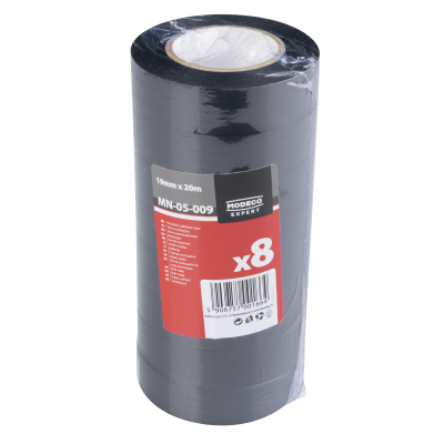Taśma izolacyjna czarna 19mm x 20m atest 1kV RAWLPLUG (MN-05-009)